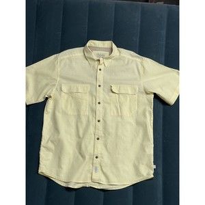 Cabelas Fishing Hiking button up Shirt Vented Size Large      C831